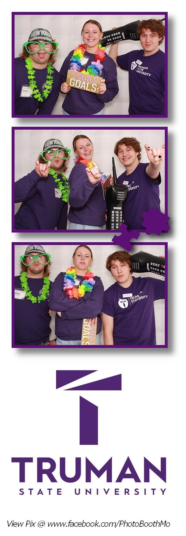 Truman State University photo booth strip
