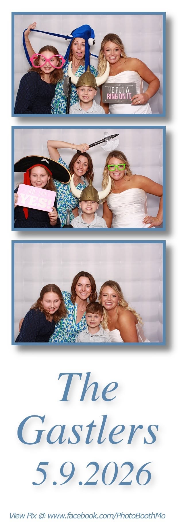 Wedding photo booth print strip from a Columbia, Missouri wedding